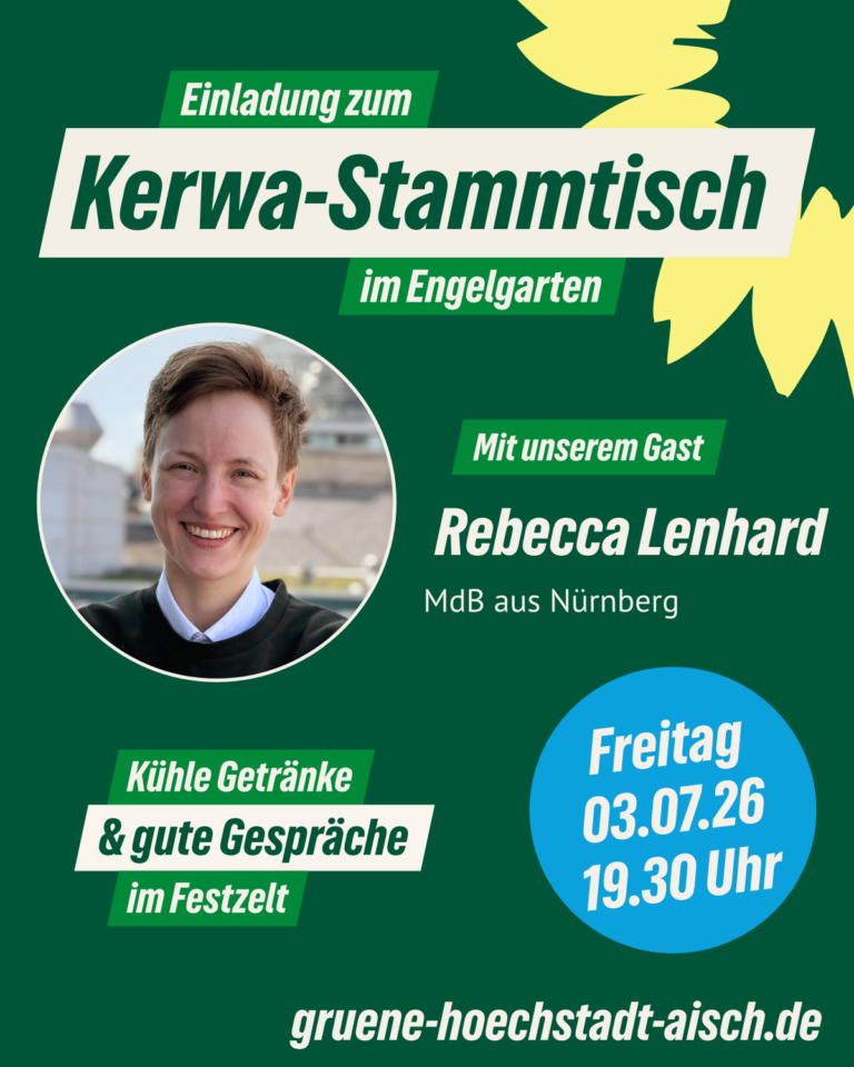 Kirchweih-Stammtisch mit Rebecca Lenhard